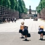 【画像あり】　靖国神社の参道を横切る児童が英霊に一礼する写真が話題