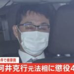 【速報】河井克行元法相に懲役４年