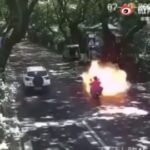 【ボカン】中国で走行中の電動スクーター爆発、３人けが  [329614872]