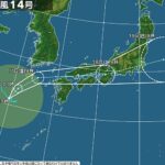 ヘイト台風14号、上海に3泊したあと朝鮮半島へ  [329614872]