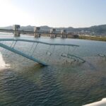 【動画】水道橋が落橋。和歌山市北部断水の恐れ  [896590257]