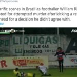 ブラジル人サッカー選手が試合中に審判を蹴って殺人容疑で逮捕される  [439992976]