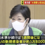 【速報】東京 警戒レベルを突如最高位に引き上げ「大規模な感染拡大が継続」  [421685208]