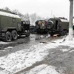 キエフ近くで大渋滞のロシア軍、-20℃の大寒波が襲来し壊滅か  [422186189]