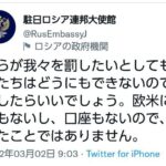 ロシア｢我々を罰したいなら罰したらいい。欧米に資産もないので大したことではない｣  [844481327]
