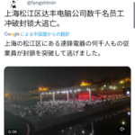 【動画】ロックダウン中の上海で市民が反乱www  [271912485]